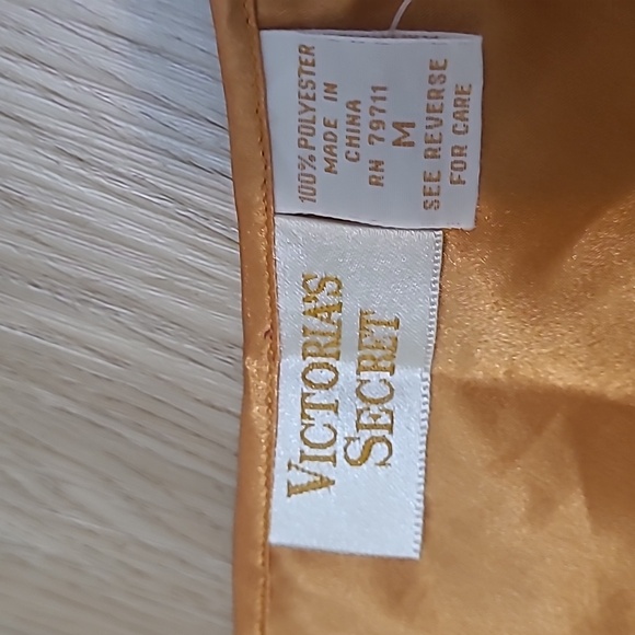 Victoria's Secret Vintage  Satin Pajama Set - Maroon and Gold Size M - Picture 3 of 7